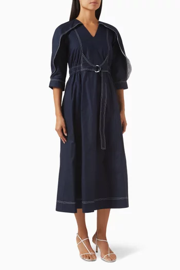 Logan Belted Midi Dress