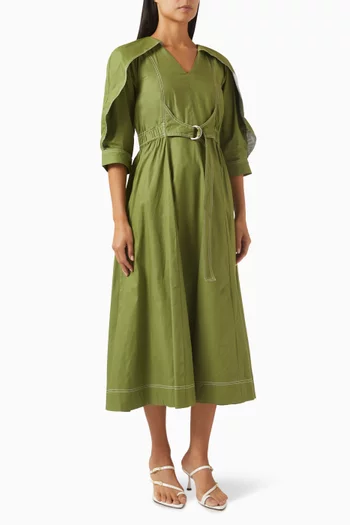 Logan Belted Midi Dress