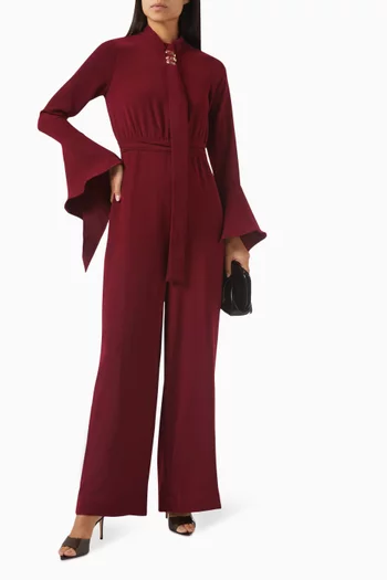 Trivia Scarf Jumpsuit