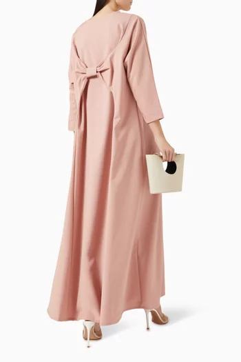 فستان درو طويل بعقدة