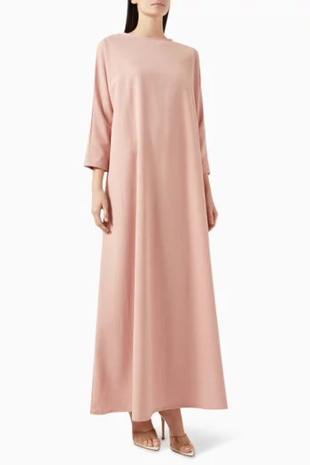 فستان درو طويل بعقدة