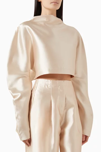 Callas Curved-sleeve Top