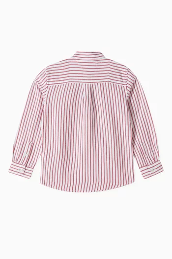 Striped Shirt in Linen Blend