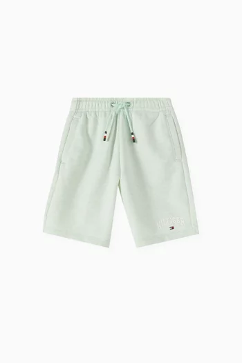 Varsity Logo Sweat Shorts in Cotton Blend