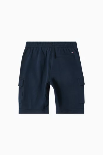 Cargo Sweat Shorts in Cotton Blend