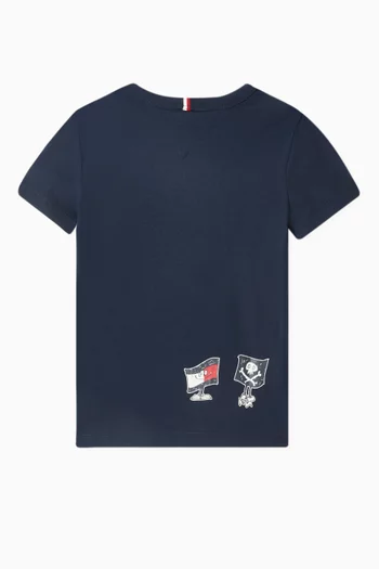 Graphic-print T-shirt in Cotton