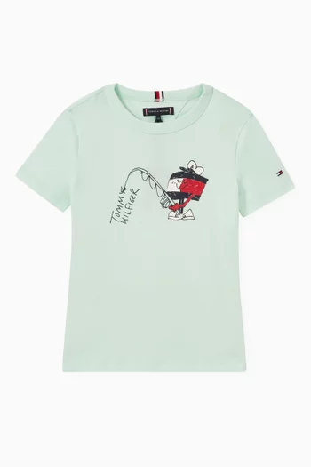 Graphic-print T-shirt in Cotton