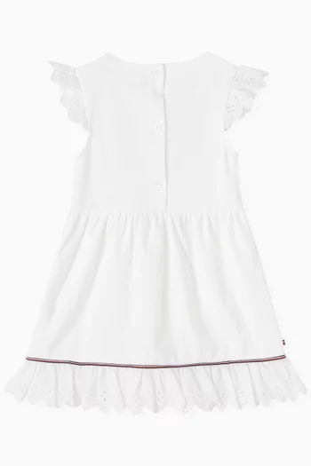 Broderie Anglaise Flared Dress