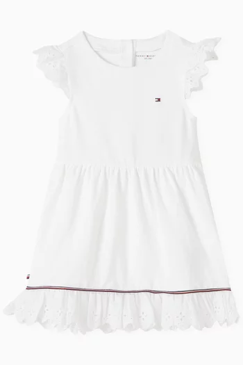 Broderie Anglaise Flared Dress