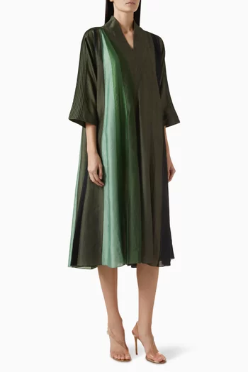 Meadow Midi Dress in Chanderi-silk