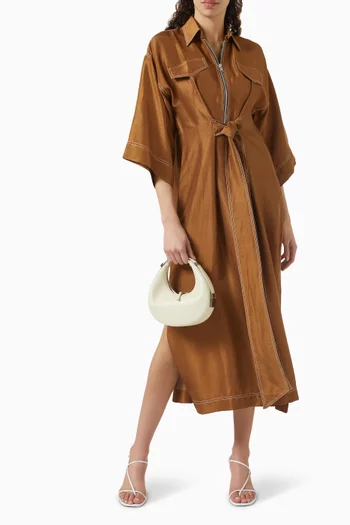 Shirt Dress in Chanderi