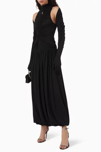 Inner Sanctum Maxi Dress in Stretch Crepe