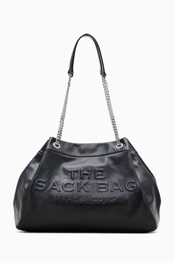 The Large Chain Sack Bag in Leather