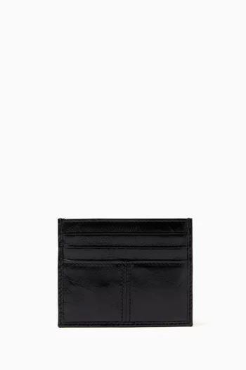 Logo Card Holder in Leather