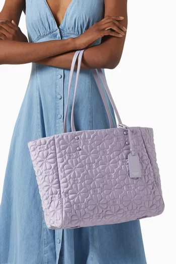 Medium Tilly Tote in Quilted Fabric