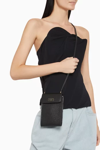 Serena Phone Crossbody Bag in Saffiano Leather