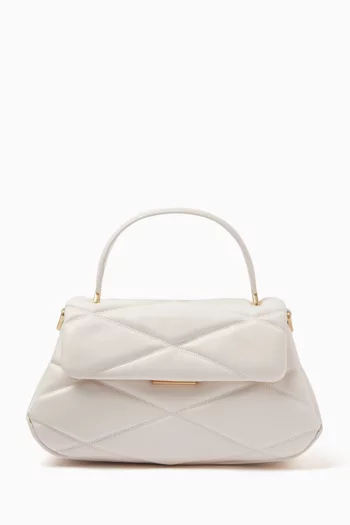 Small Grace Top-handle Bag in Quilted Leather