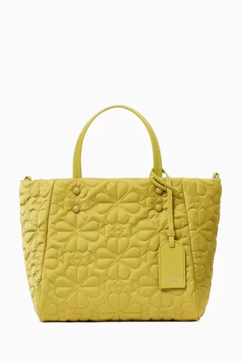 Small Tilly Tote in Quilted Fabric