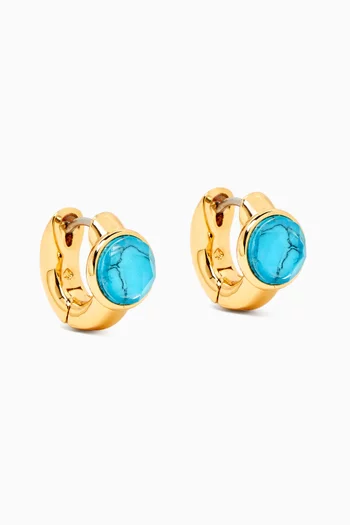 Round Huggie Earrings
