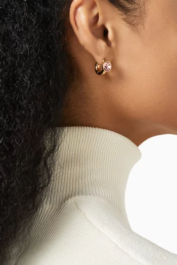 Round Huggie Earrings