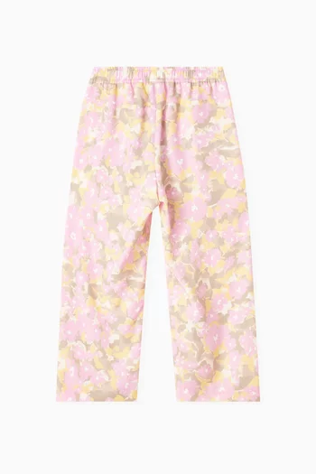Printed Cargo Pants in Lyocell