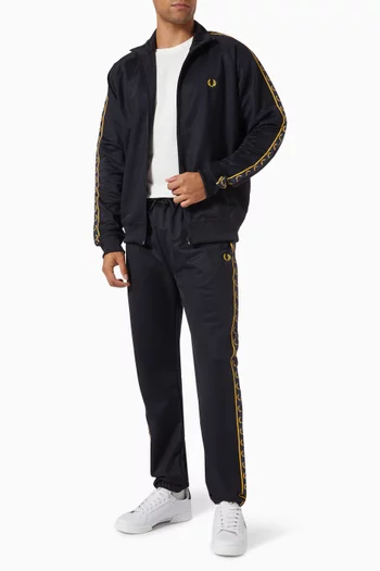 Contrast Tape Track Jacket in Tricot