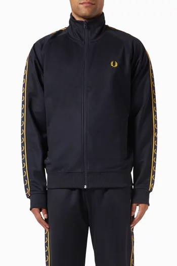 Contrast Tape Track Jacket in Tricot