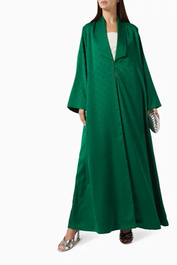 Floral Embossed Zainah Cut Abaya