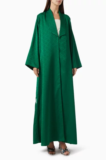 Floral Embossed Zainah Cut Abaya