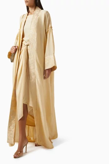 طقم العباية جوهرة بمعطف