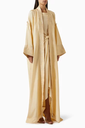 طقم العباية جوهرة بمعطف