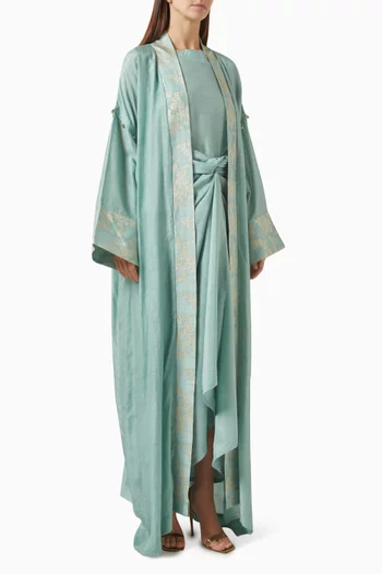 طقم العباية جوهرة بمعطف