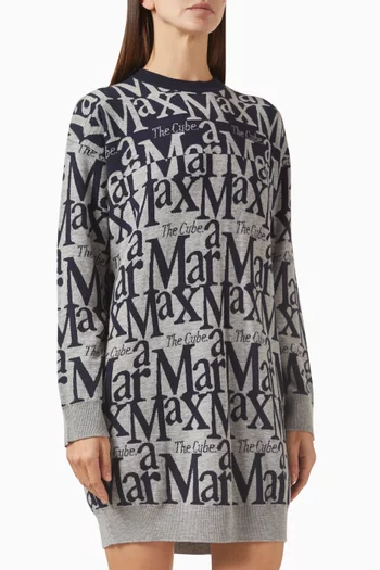 Dea All-over Logo Mini Dress in Jacquard-knit