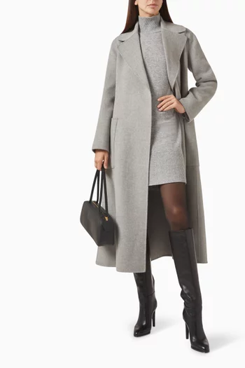 Turtleneck Mini Dress in Wool-cashmere