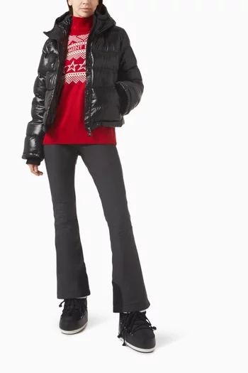 Star Intarsia-Knit Turtleneck in Merino Wool