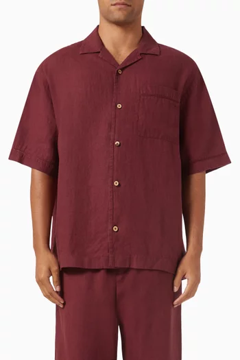 Pierre Short-sleeve Shirt in Linen