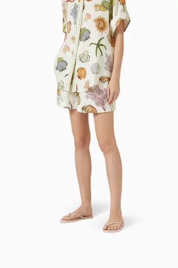 Solids Flip-Flop Sandals in Leather