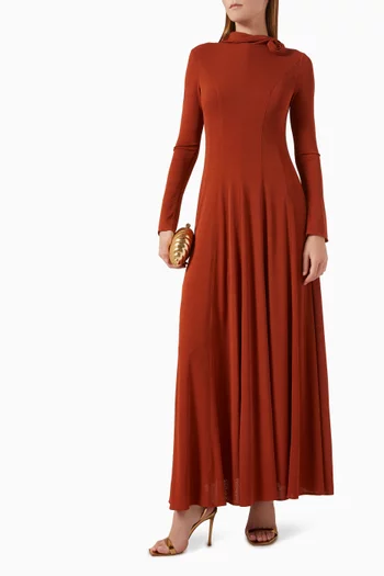 3D Bloom Maxi Dress
