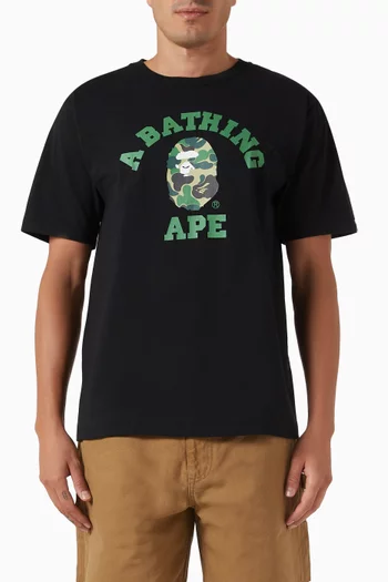 ABC Camo College T-shirt in Cotton