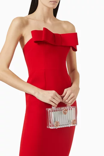 Yara Flower Top-handle Bag in Acrylic