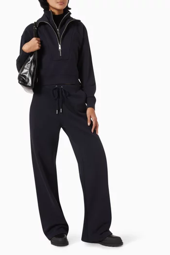The Double Zip Sweatshirt in Cotton-blend