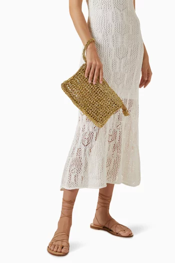 كلاتش صغير خوص لامع