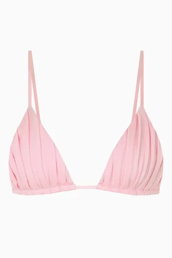 Era Ruched Triangle Bikini Top in Repreve®