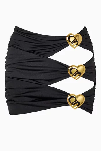 Coupe Heart Cut-out Mini Skirt