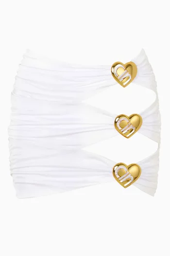Coupe Heart Cut-out Mini Skirt
