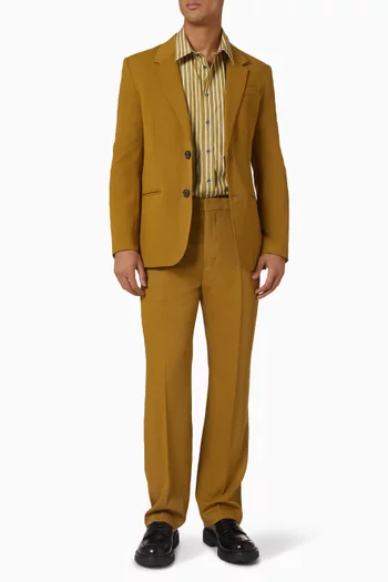 Semi-lined Jacket in Wool Gabardine