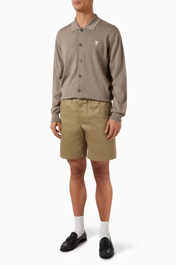 Bermuda Shorts in Cotton Satin