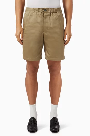 Bermuda Shorts in Cotton Satin