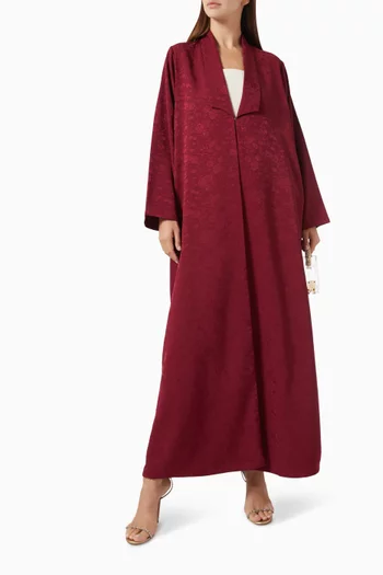 Floral Embossed Zainah Cut Abaya