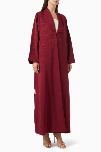 Floral Embossed Zainah Cut Abaya